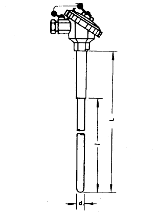 WRR-130無固定防水接線盒雙鉑銠熱電偶(d=16) WRR-130無固定防水接線盒雙鉑銠熱電偶(d=16)