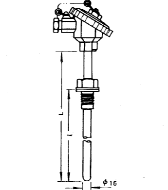 WRE-230固定螺紋防水接線盒熱電偶安裝圖片 WRE-230固定螺紋防水接線盒熱電偶安裝圖片