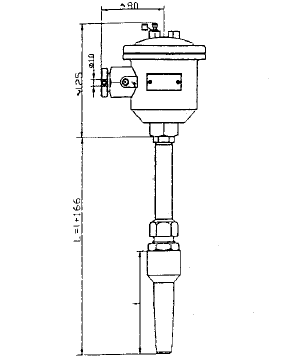 WRN-740化工用錐形套管隔爆熱電偶安裝圖片 WRN-740化工用錐形套管隔爆熱電偶安裝圖片