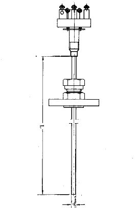 WZPK-505S可動卡套法蘭簡易式鎧裝鉑熱電阻安裝圖片