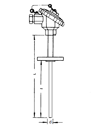 WRE-430T特殊熱電偶安裝圖片